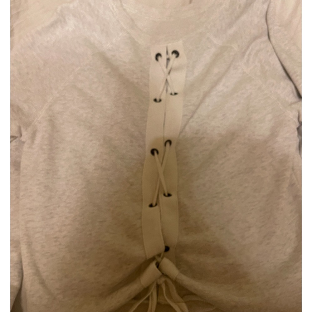 Abercrombie and fitch lace up sweater